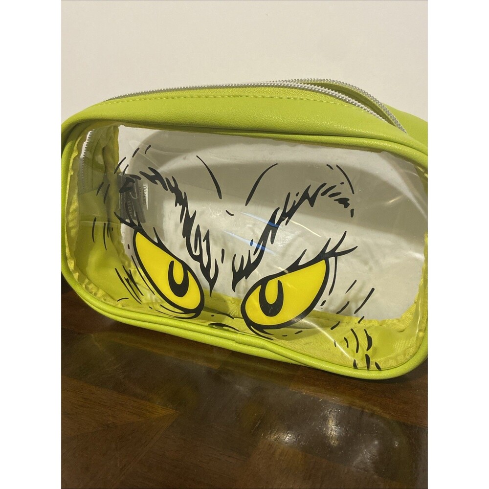 Bio World Dr. Seuss The Grinch Travel Cosmetic Bags Set Of 2 Toiletry Pouch